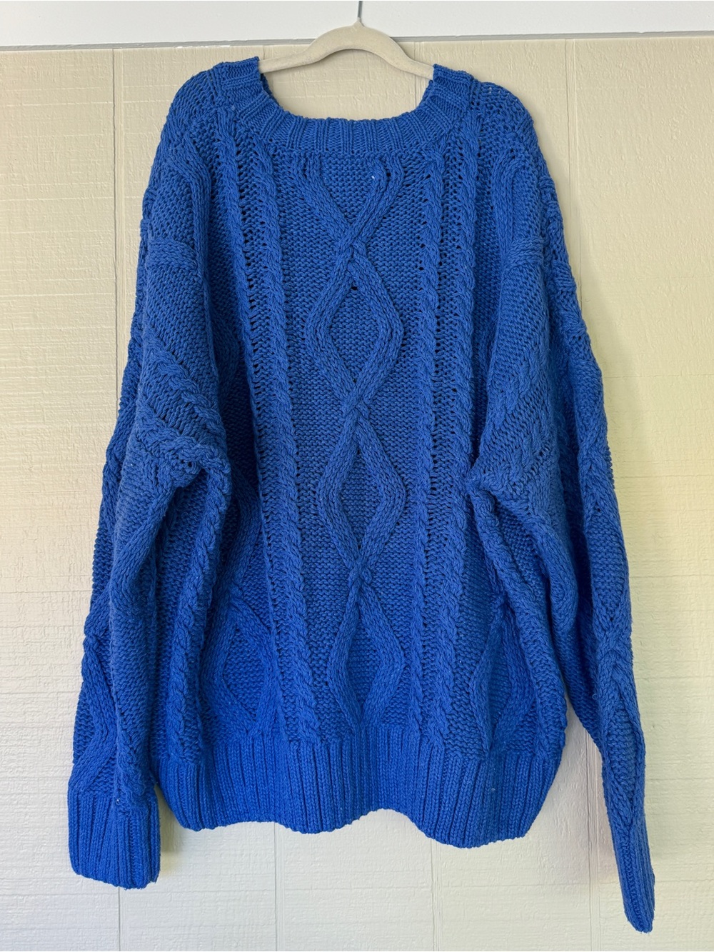 Princess Polly Cable Knit Sweater in Blue